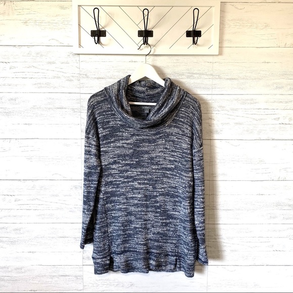 aerie Cowl Pullover Sweater Blue Sz Small - Picture 2 of 12